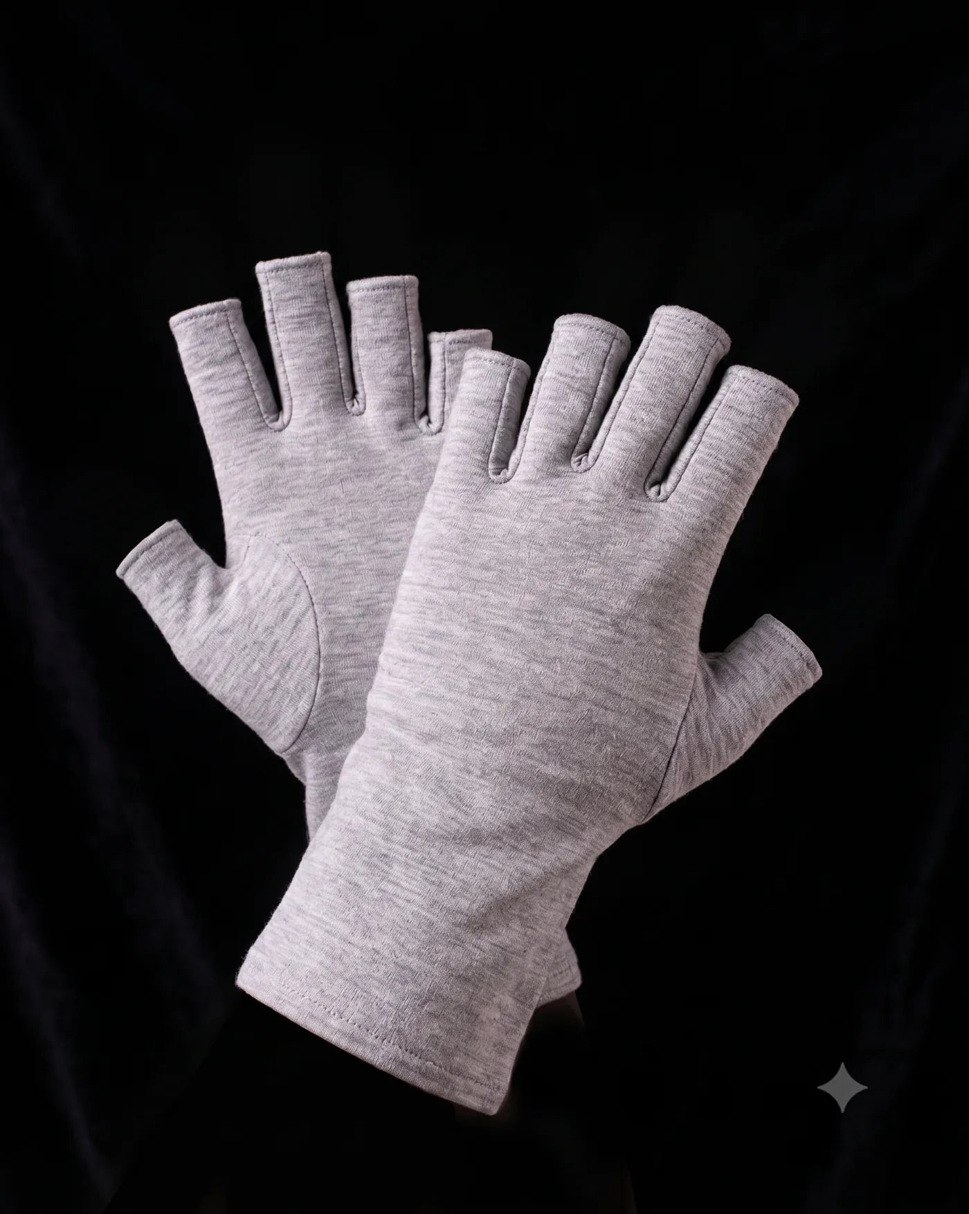 RelieveFit compression gloves being worn